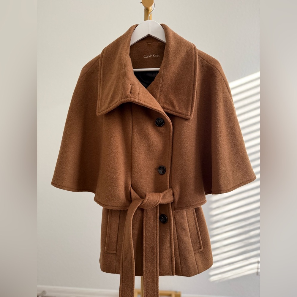 Women’s Calvin Klein Wool Cape Coat